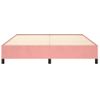 Estructura De Cama De Terciopelo Rosa 180x200 Cm Vidaxl