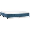 Estructura De Cama De Terciopelo Azul 200x200 Cm Vidaxl