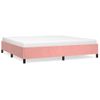 Estructura De Cama De Terciopelo Rosa 200x200 Cm Vidaxl