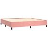 Estructura De Cama De Terciopelo Rosa 200x200 Cm Vidaxl