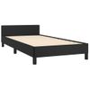 Estructura De Cama Con Cabecero Cuero Sintético Negro 80x200 Cm Vidaxl