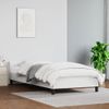 Estructura De Cama Con Cabecero Cuero Sintético Blanco 90x200cm Vidaxl