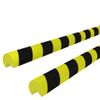 Protectores De Esquina 2 Uds Pu Amarillo Y Negro 4x4x104 Cm Vidaxl