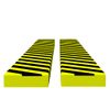 Protectores De Esquina 2 Uds Pu Amarillo Y Negro 6x2x101,5 Cm Vidaxl