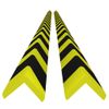 Protectores De Esquina 2 Uds Pu Amarillo Y Negro 4,5x4,5x104 Cm Vidaxl