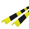 Protectores De Esquina 2 Uds Pu Amarillo Y Negro 4,5x4,5x104 Cm Vidaxl