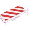 Protectores Pared 6 Uds Espuma Eva Rojo Y Blanco 50x20x2 Cm Vidaxl