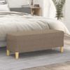 Banco De Tela Gris Taupe 100x35x41 Cm Vidaxl