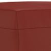 Banco De Cuero Sintético Rojo Vino Tinto 100x35x41 Cm Vidaxl