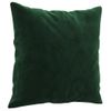 Cojines Decorativos 2 Uds Terciopelo Verde Oscuro 40x40 Cm Vidaxl