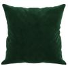 Cojines Decorativos 2 Uds Terciopelo Verde Oscuro 40x40 Cm Vidaxl