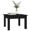 Mesa De Centro De Madera Maciza De Pino Negro 45x45x30 Cm Vidaxl