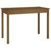 Mesa De Comedor Madera Maciza De Pino Marrón Miel 110x55x75 Cm Vidaxl