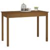 Mesa De Comedor Madera Maciza De Pino Marrón Miel 110x55x75 Cm Vidaxl