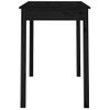 Mesa De Comedor Madera Maciza De Pino Negro 110x55x75 Cm Vidaxl