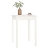 Mesa De Comedor Madera Maciza De Pino Blanca 55x55x75 Cm Vidaxl