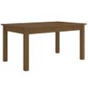 Mesa De Centro Madera Maciza De Pino Marrón Miel 80x50x40 Cm Vidaxl