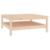 Mesa De Centro De Madera Maciza De Pino 100x100x40 Cm Vidaxl