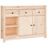 Aparador De Madera Maciza De Pino 100x35x74 Cm Vidaxl