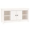 Mueble Para Tv De Madera Maciza De Pino Blanco 103x36,5x52 Cm Vidaxl