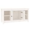 Mueble Para Tv De Madera Maciza De Pino Blanco 103x36,5x52 Cm Vidaxl