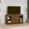 Mueble De Tv Madera Maciza De Pino Marrón Miel 103x36,5x52 Cm Vidaxl