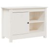 Mueble Para Tv De Madera Maciza De Pino Blanco 70x36,5x52 Cm Vidaxl