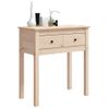 Mesa Consola Madera Maciza De Pino 70x35x75 Cm Vidaxl