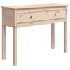 Mesa Consola Madera Maciza De Pino 100x35x75 Cm Vidaxl