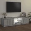 Mueble Para Tv Con Luces Led Gris Sonoma 140x40x35,5 Cm Vidaxl