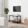 Mueble Para Tv Contrachapada Y Acero Gris Sonoma 60x33x41 Cm Vidaxl