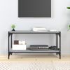 Mueble Para Tv Contrachapada Y Acero Gris Sonoma 80x33x41 Cm Vidaxl
