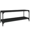 Mueble Para Tv Madera Contrachapada Y Acero Negro 100x33x41 Cm Vidaxl