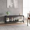 Mueble Para Tv Madera Contrachapada Y Acero Negro 100x33x41 Cm Vidaxl