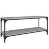 Mueble Para Tv Contrachapada Y Acero Gris Sonoma 100x33x41 Cm Vidaxl