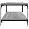 Mesa De Centro Madera Contrachapada Gris Sonoma 80x50x40 Cm Vidaxl