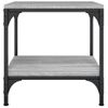 Mesa De Centro Madera Contrachapada Gris Sonoma 50x50x40 Cm Vidaxl