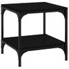 Mesa Auxiliar De Madera Contrachapada Negro 40x40x40 Cm Vidaxl