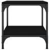 Mesa Auxiliar De Madera Contrachapada Negro 40x40x40 Cm Vidaxl