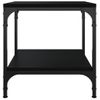 Mesa Auxiliar De Madera Contrachapada Negro 40x40x40 Cm Vidaxl