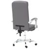 Silla De Oficina Reclinable Cuero Sintético Gris Vidaxl