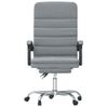 Silla De Oficina Reclinable Con Masaje De Tela Gris Claro Vidaxl