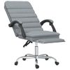 Silla De Oficina Reclinable Con Masaje De Tela Gris Claro Vidaxl