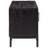 Mueble Para Tv Madera Maciza De Pino Negro 90x30x40 Cm Vidaxl