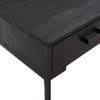 Mesa De Centro Madera Maciza Pino Reciclada Negro 90x50x35 Cm Vidaxl