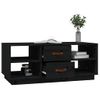 Mesa De Centro De Madera Maciza De Pino Negro 100x50x41 Cm Vidaxl