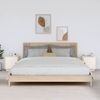 Mesitas De Noche 2 Uds Madera Maciza Pino Blanco 40x34x45 Cm Vidaxl