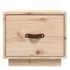 Mesita De Noche Madera Maciza De Pino 40x34x35 Cm Vidaxl