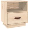 Mesita De Noche Madera Maciza De Pino 40x34x45 Cm Vidaxl