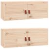 Armarios De Pared 2 Uds Madera Maciza De Pino 80x30x30 Cm Vidaxl